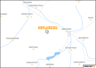 map of Hanjiagou