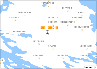 map of Hankamäki