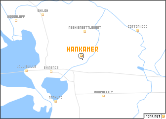 map of Hankamer