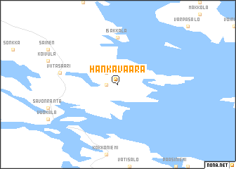 map of Hankavaara