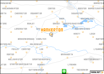 map of Hankerton