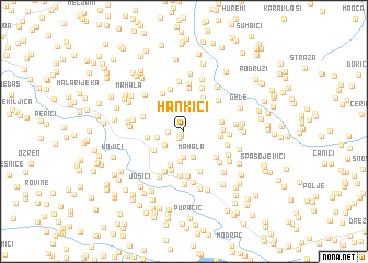 map of Hankići