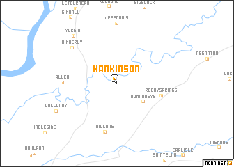 map of Hankinson