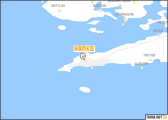 map of Hanko