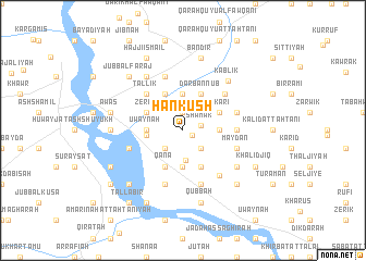 map of Ḩankūsh