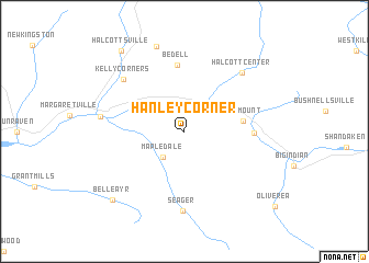 map of Hanley Corner