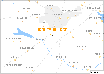 map of Hanley Village