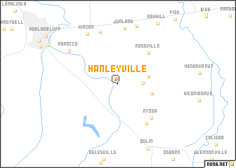 map of Hanleyville