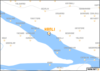 map of Hanlı