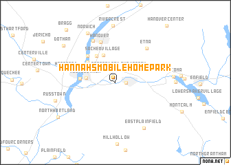 map of Hannahs Mobile Home Park