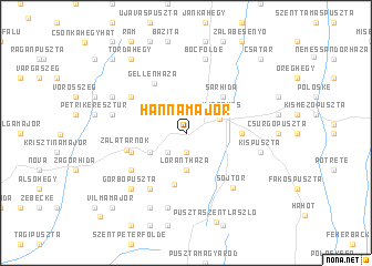 map of Hannamajor