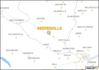 map of Hannasville