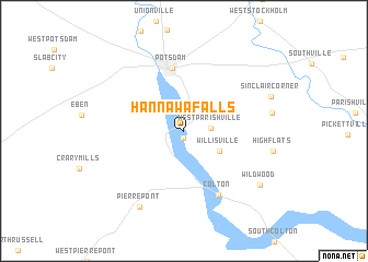 map of Hannawa Falls