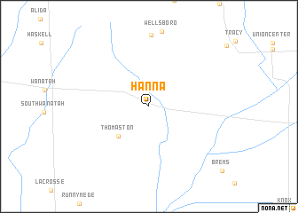 map of Hanna