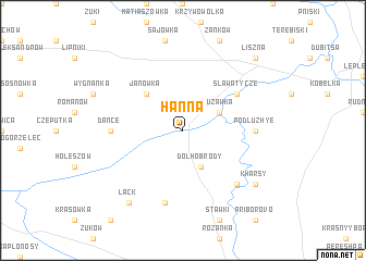 map of Hanna