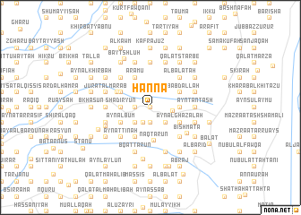 map of Ḩannā