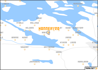 map of Hannemyra