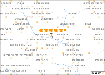 map of Hannersdorf