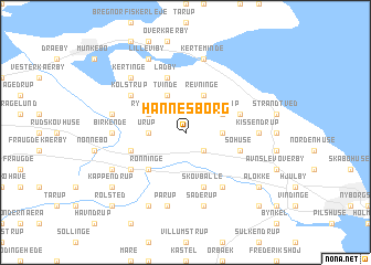 map of Hannesborg