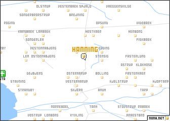 map of Hanning