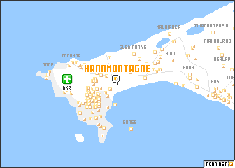 map of Hann-Montagne