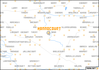 map of Hannocourt