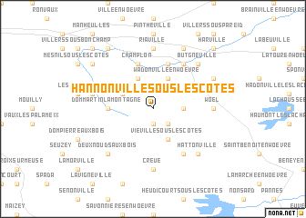 map of Hannonville-sous-les-Côtes