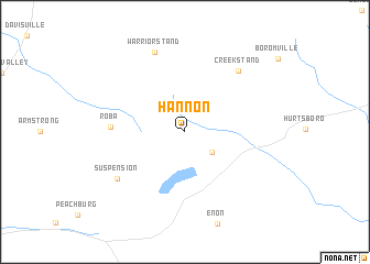map of Hannon