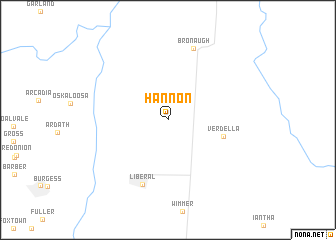 map of Hannon