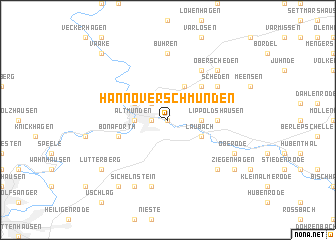 map of Hannoversch Münden