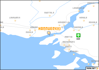 map of Hannuerkki