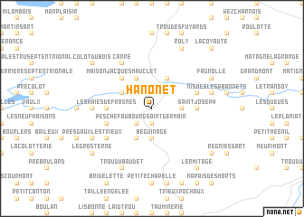 map of Hanonet