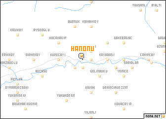 map of Hanönü