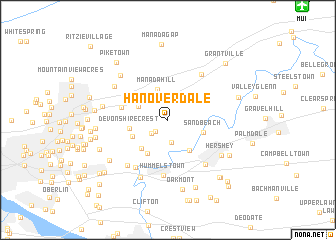 map of Hanoverdale