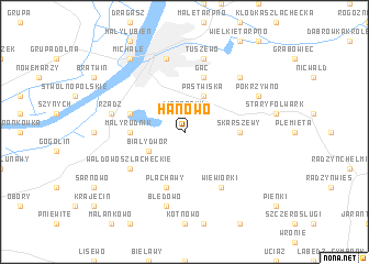 map of Hanowo