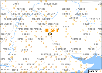 map of Hansan
