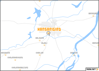 map of Hansāri Gird