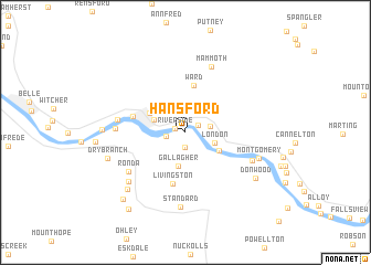 map of Hansford