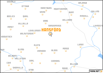 map of Hansford