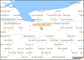 map of Hanshagen