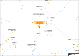 map of Ḩansīābād