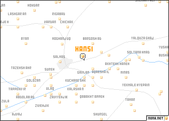 map of Ḩansī