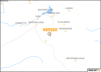 map of Hanson