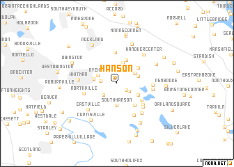 map of Hanson