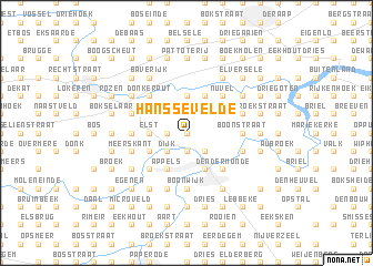 map of Hanssevelde