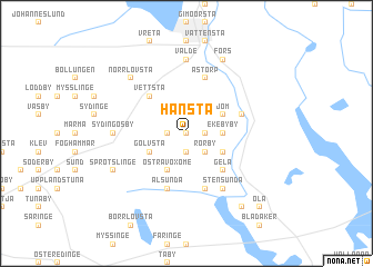 map of Hånsta