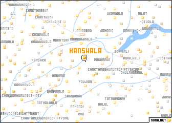 map of Hanswāla