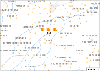 map of Hanswāli