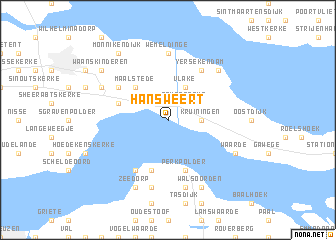 map of Hansweert