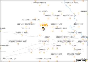 map of Hans